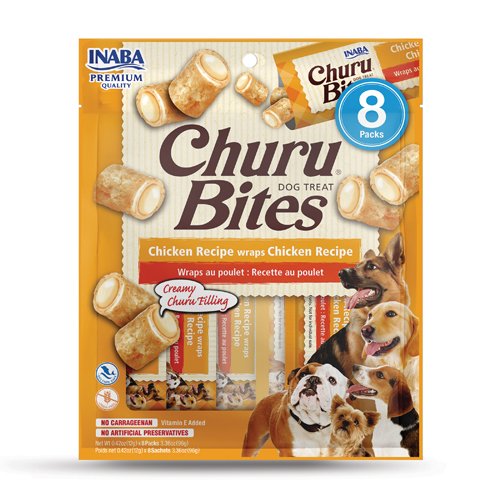 Inaba Dog Snack Churu - Bites Chicken Recipe Wraps Chicken Recipe
