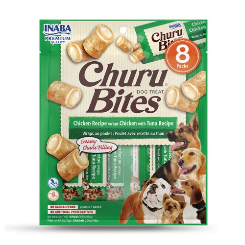 Inaba Dog Snack Churu - Bites Chicken Recipe Wraps Chicken With Tuna Recipe