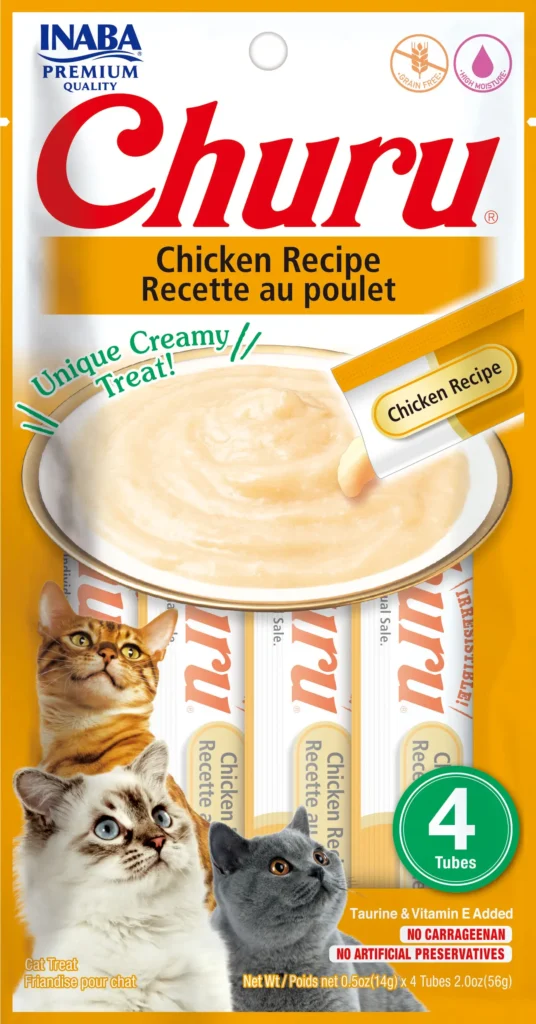 Inaba Cat Snack Churu 4 Piezas - Chicken - Pollo 56 Gr