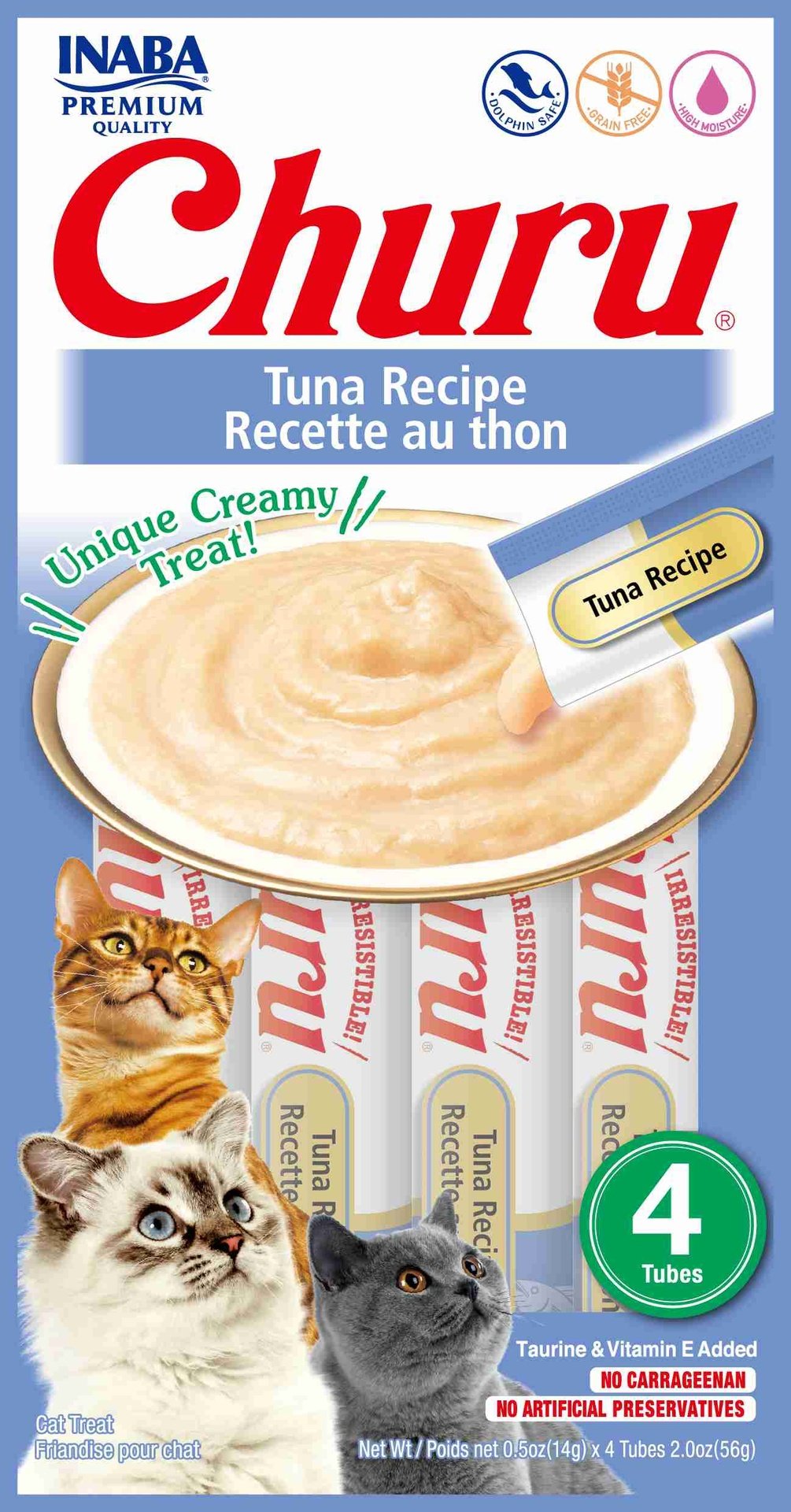 Inaba Cat Snack Churu 4 Piezas - Tuna - Atun 56 Gr