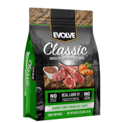 Evolve Dog Classic Lamb - Cordero 3.75 Lb - 1.7 Kg