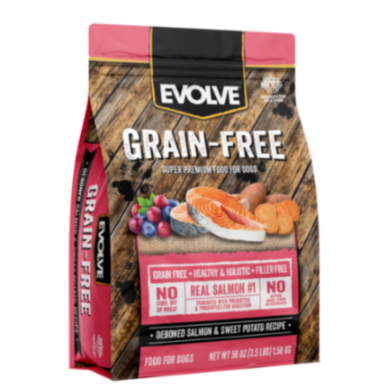 Evolve Dog Grain Free Salmon 24 Lb - 10.88 Kg
