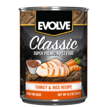 Evolve Dog Classic Lata Turkey - Pavo 13.2 Oz - 374 Gr