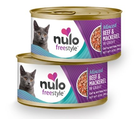 Nulo Cat Fs Grain Free Minced-Picado  Beef & Mackerel Lata 3 Oz - 85 Gr